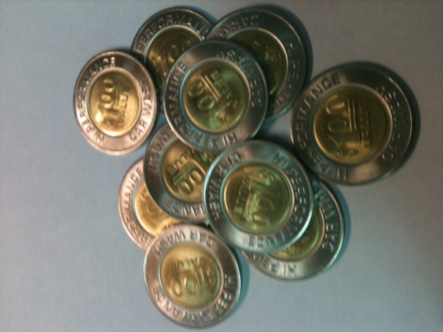 Dollar tokens for car wash