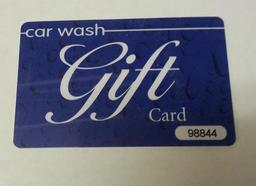 Car wash gift cards